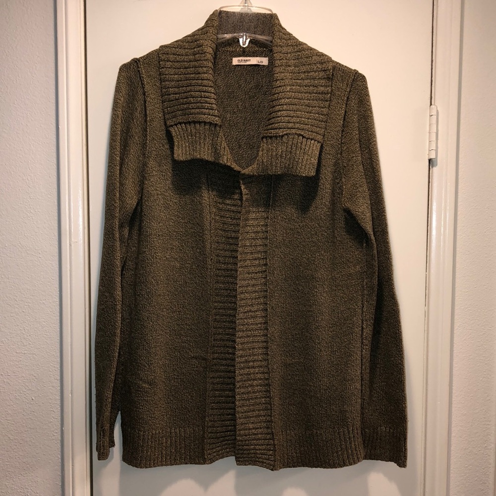 Women’s green sweater cardigan Old Navy size Large